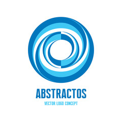 Abstract circles - vector logo concept illustration