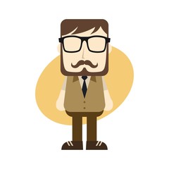 little sprite hipster cartoon guy