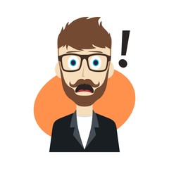 cartoon character guy surprise