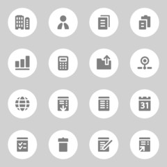 Office web icons set