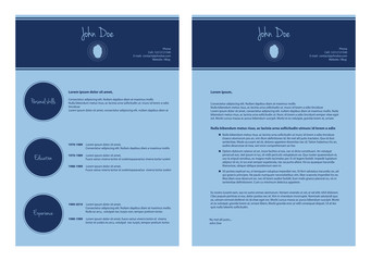 modern cv template, special resume design