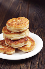 Stack of delicious pancakes