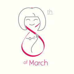 International Holiday Woman's day 8th of March