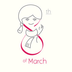 International Holiday Woman's day 8th of March