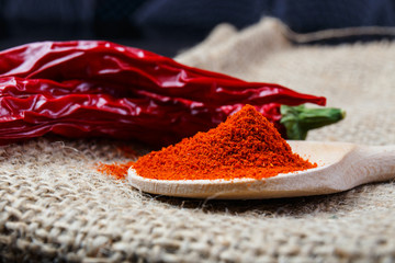 chili peppers on a table