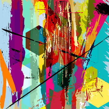 abstract background illustration, with paint strokes, splashes a