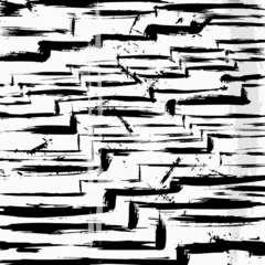 Gordijnen abstract stroke pattern © Kirsten Hinte