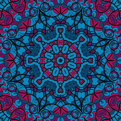 Arabesque seamless pattern. Background vintage texture vector