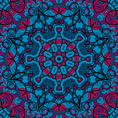 Arabesque seamless pattern. Background vintage texture vector