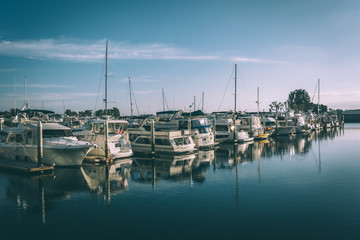 Fototapeta na wymiar Marina at the Embarcadero in San Diego, California.