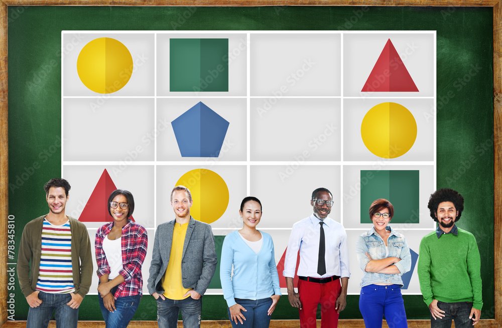Poster sudoku puzzle problem solving leisure games concept