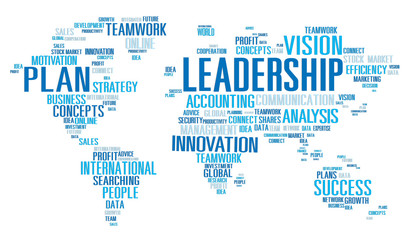 Fototapeta na wymiar Leadership Boss Management Coach Chief Global Concept