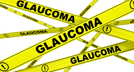 Глаукома (glaucoma). Желтая оградительная лента