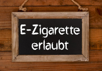 E-Zigarette erlaubt