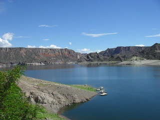 Fototapeta premium Embalse del Valle Grande en San Rafaél de Mendoza, Argentina