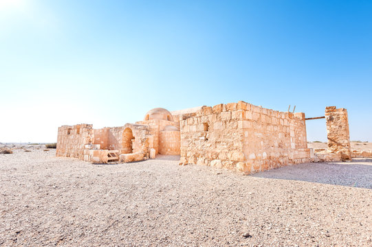 Qasr Amra in eastern Jordan, It's known as UNESCO