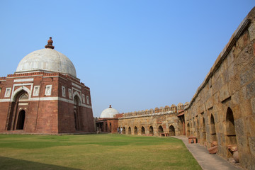 Fototapeta premium Mausoleum of Ghiyath al-Din Tughluq, Tughlaqabad Fort, Delhi, In
