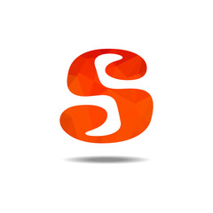 alphabet low polygon