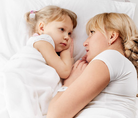 Mother daughter conversation