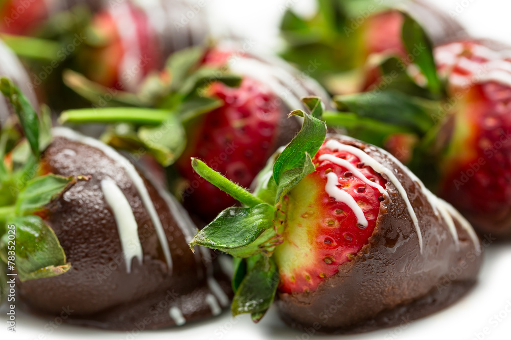 Poster Chocolate dipped strawberries