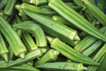 Zucchini in the Thai market