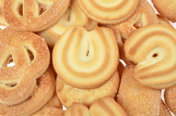 collection  homemade biscuits, isolated