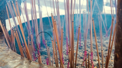 holy incense joss stick timelapse