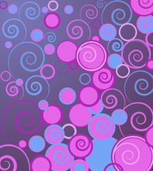 vector background with swirls
