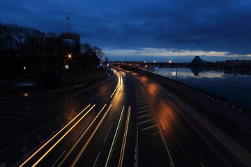 Obraz premium Road at the night