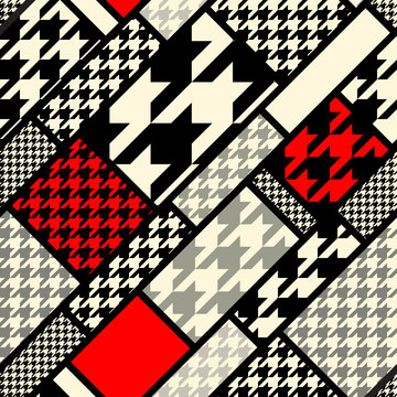 houndtooth geometric pattern