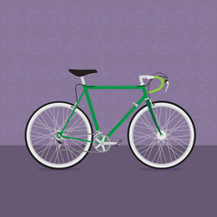 Fototapeta premium vector colorful bicycles of various types