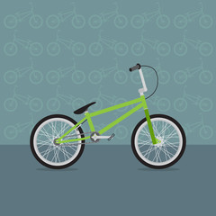 Fototapeta premium vector colorful bicycles of various types