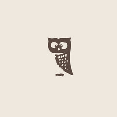 Owl doodle cartoon