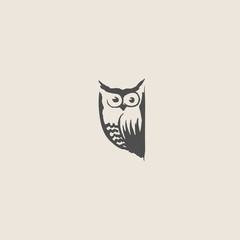 Owl doodle cartoon