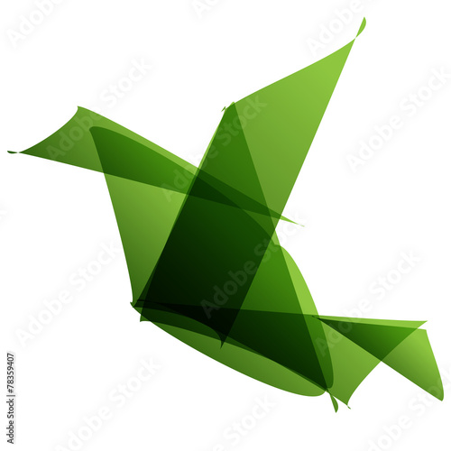 птичка логотип оригами bird logo origami бесплатно