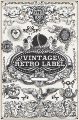 Vintage Hand Drawn Graphic Banners and Labels