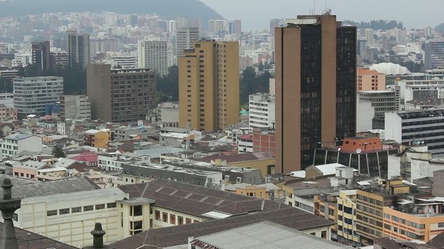 View over the city of Quito, Ecuador