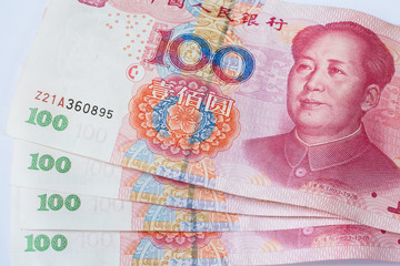 Chinese currency banknote  one hundred yuan