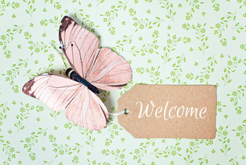 lovely greeting card - welcome