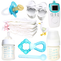 set of newborn baby things