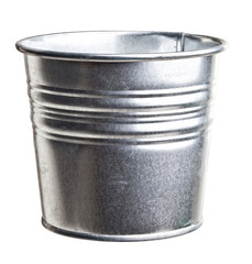 metal vase white background isolated