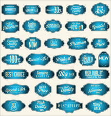 Premium, quality retro vintage labels collection