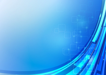 Abstract Technology Blue Background