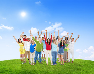 Obraz premium Diverse Diversity Ethnic Ethnicity Variation Unity Togetherness