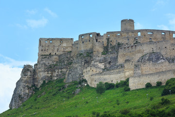 Fototapeta na wymiar The ruins of Spis Castle (or (Spissky hrad). Slovakia.