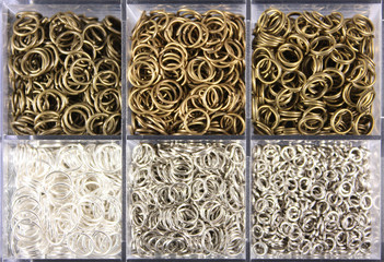 Binderinge in Bronze und Silber, Schmuck basteln