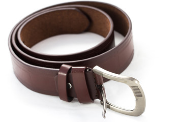 Leather belt for men
