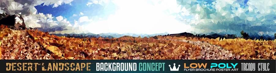 Low Poly trangular trendy Art background for your flyer,