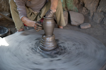 Potter in Bhaktapur, Kathmandu