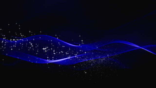 abstract background - waves with stars (loopable)